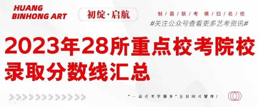 建议收藏——2023年28所重点校考院校录取分数线汇总！